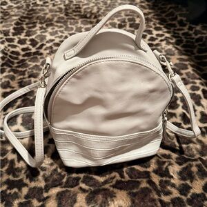 Minimalist Cream Crossbody Backpack